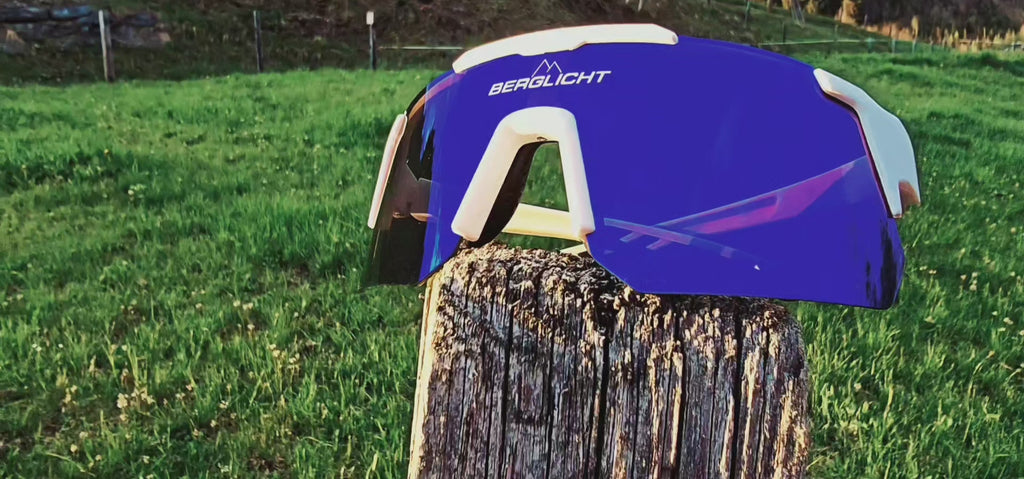 Sport-Sonnenbrille Berglicht blau