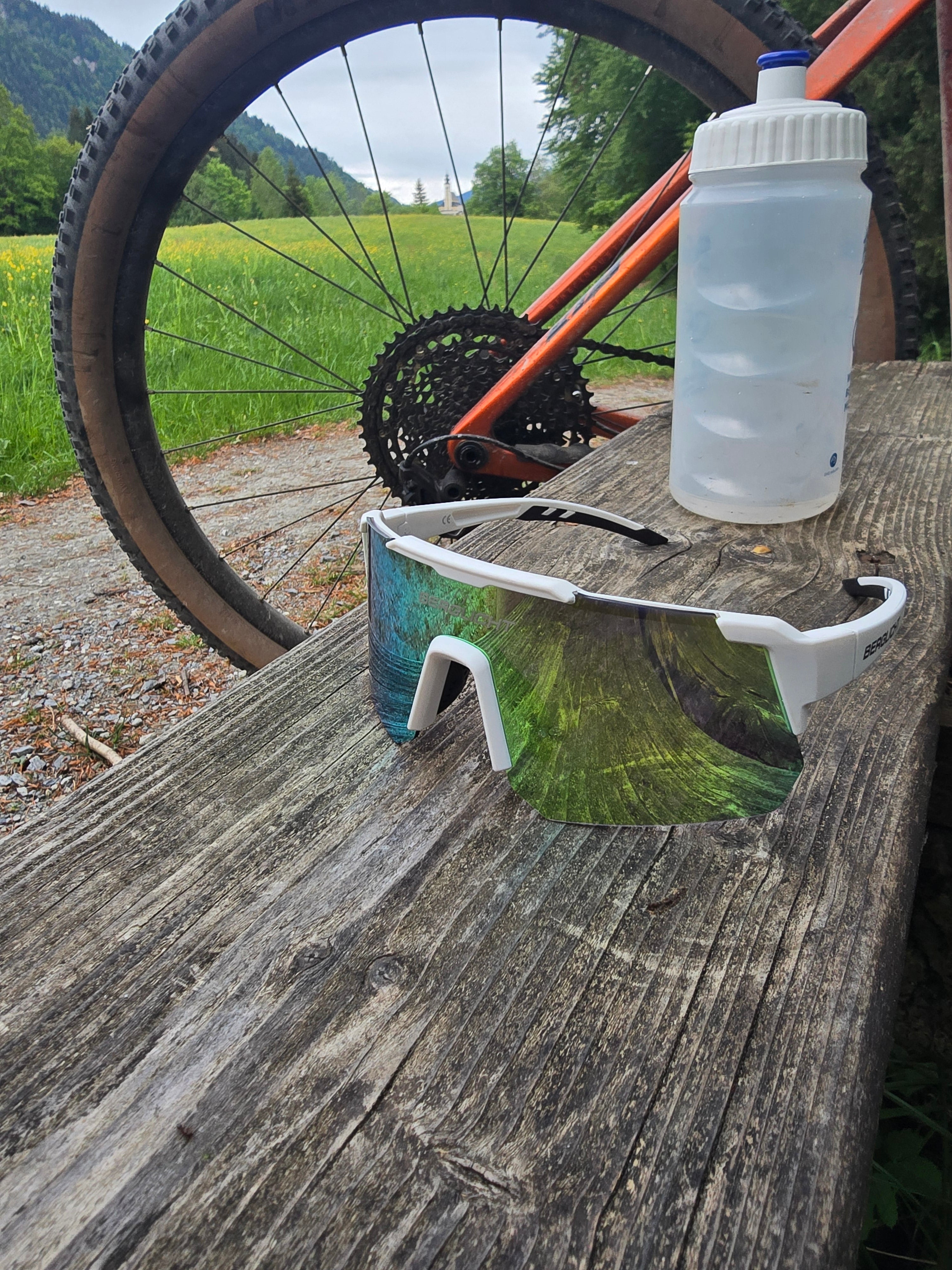 Sport Sonnenbrille Berglicht gelb grün