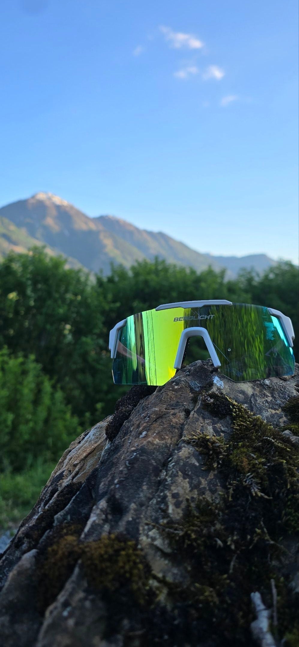 Sport Sonnenbrille Berglicht gelb grün
